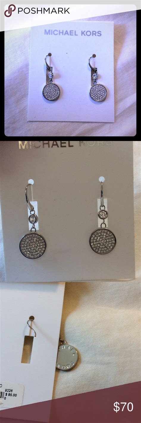 michael kors wood earrings|michael kors silver drop earrings.